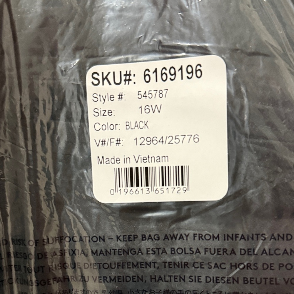 Lands' End Black Mesh High Neck Tankini Swimsuit Top Size 16W NWT - Picture 2 of 8